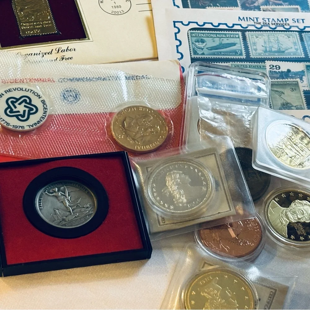 Assorted Coin and Stamp Collection - Picture 7 of 9